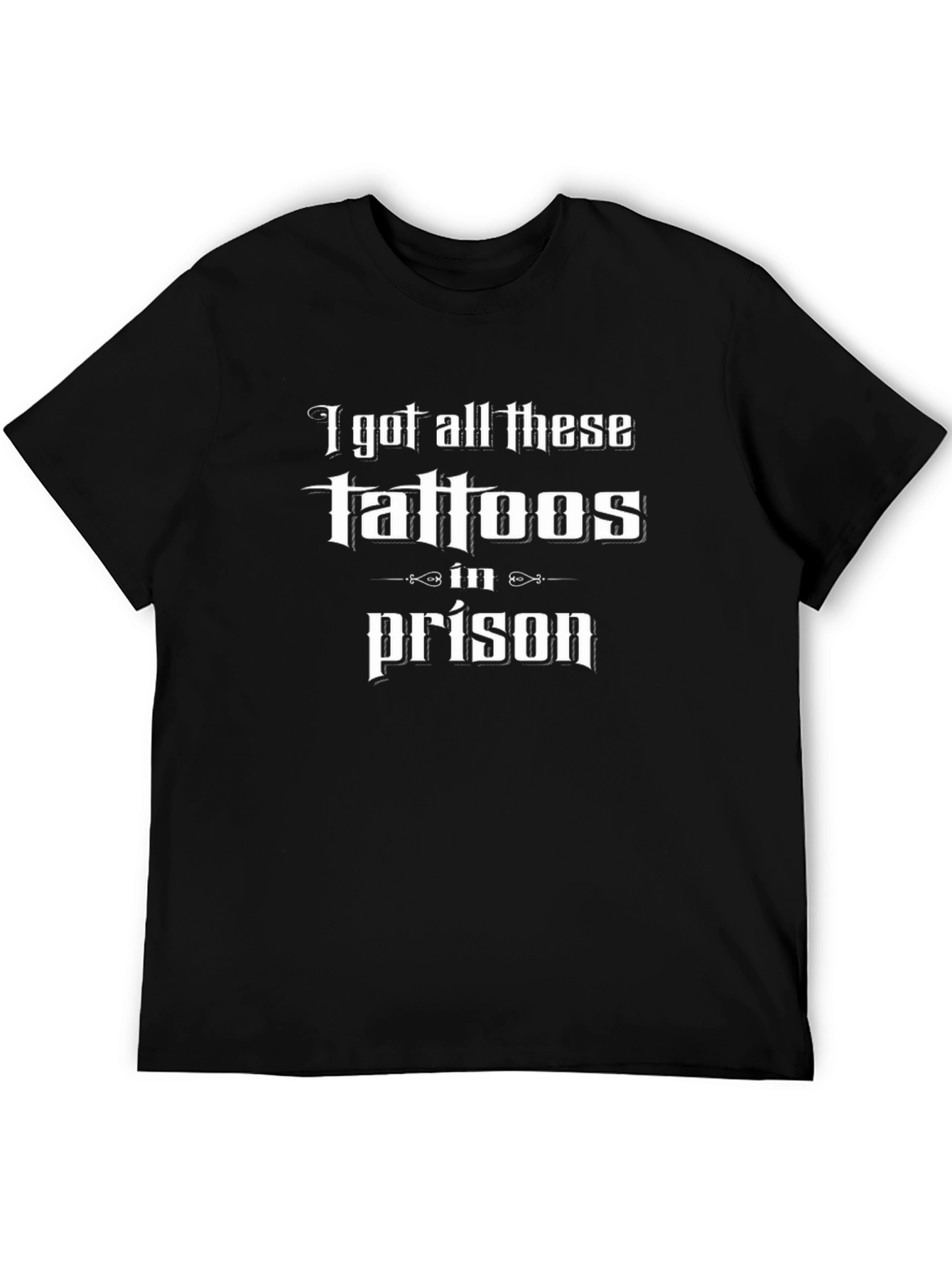 Funny Tattoo Graphic T-Shirt - Prison Ink Tee