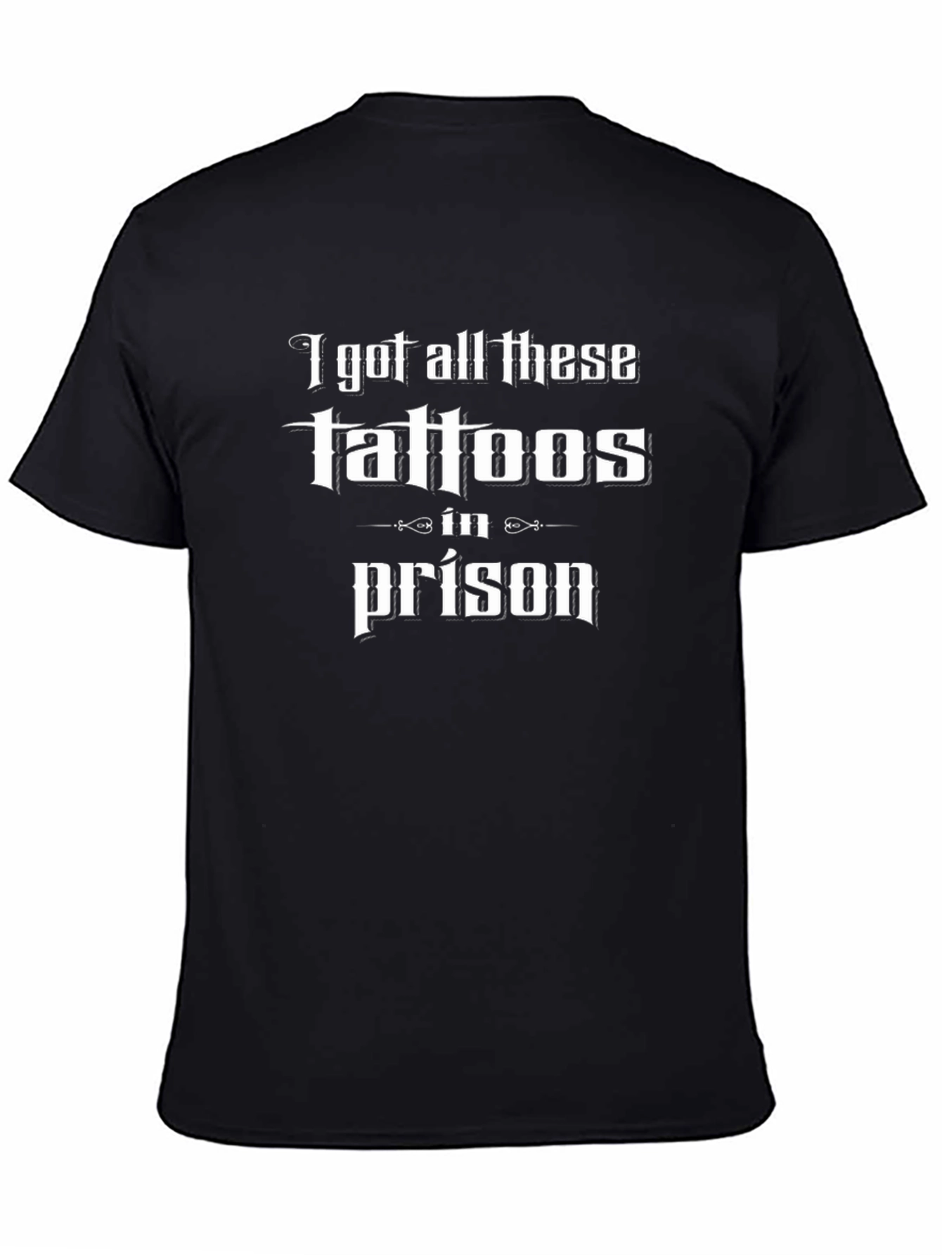 Funny Tattoo Graphic T-Shirt - Prison Ink Tee