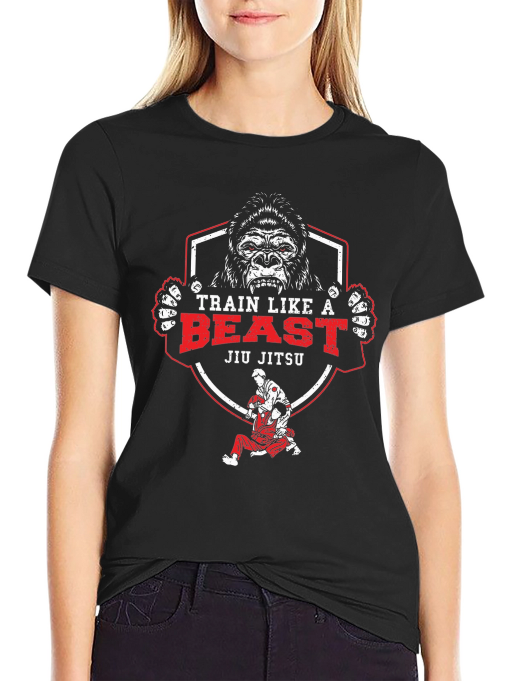 Train Like a Beast Jiu Jitsu T-Shirt