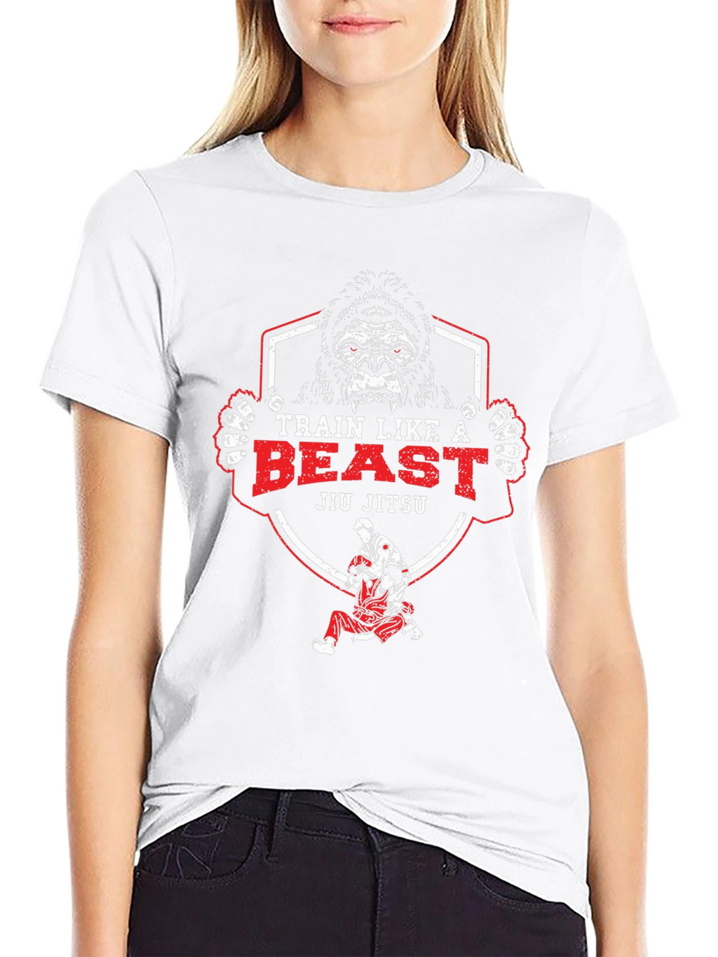 Train Like a Beast Jiu Jitsu T-Shirt