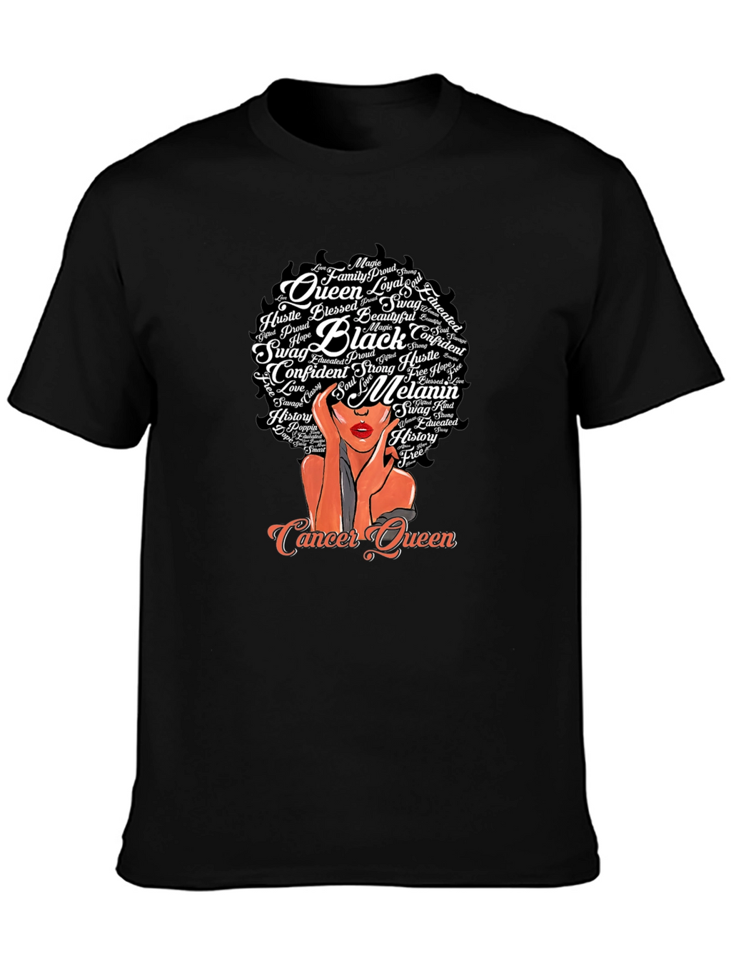 Cancer Queen Black Pride T-Shirt