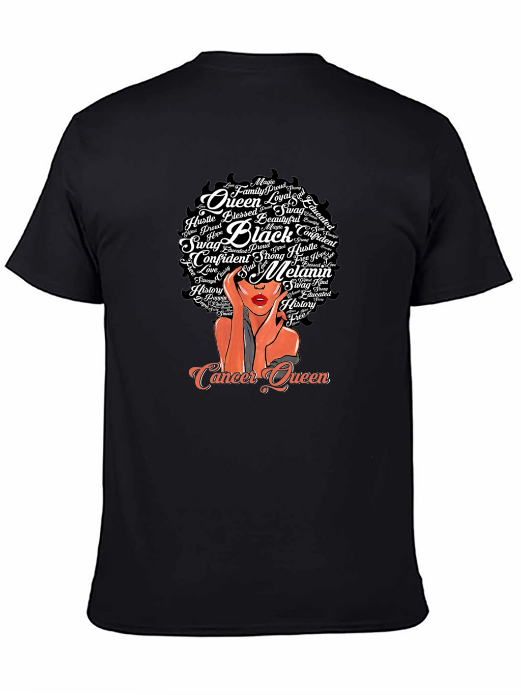 Cancer Queen Black Pride T-Shirt