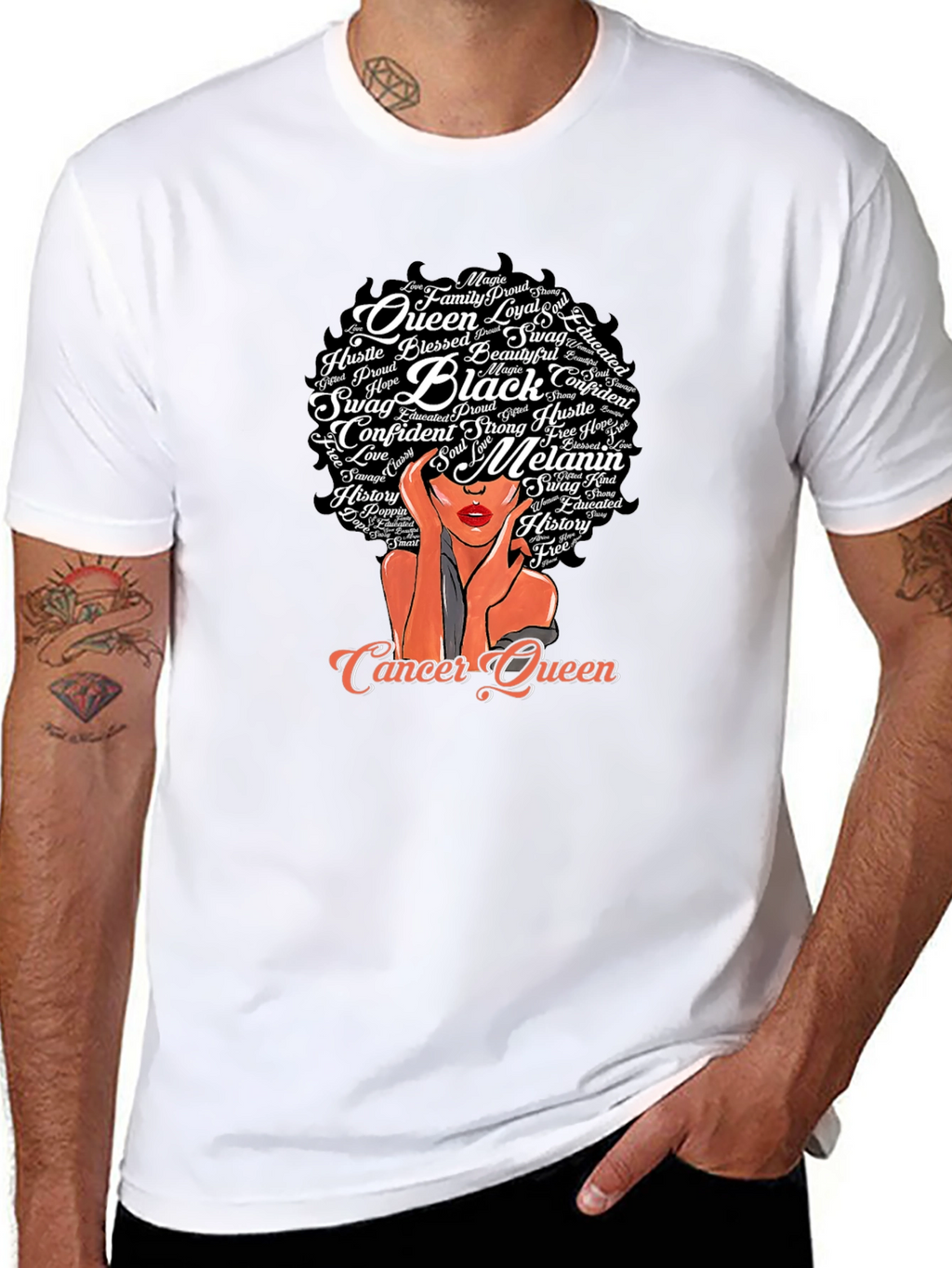 Cancer Queen Black Pride T-Shirt