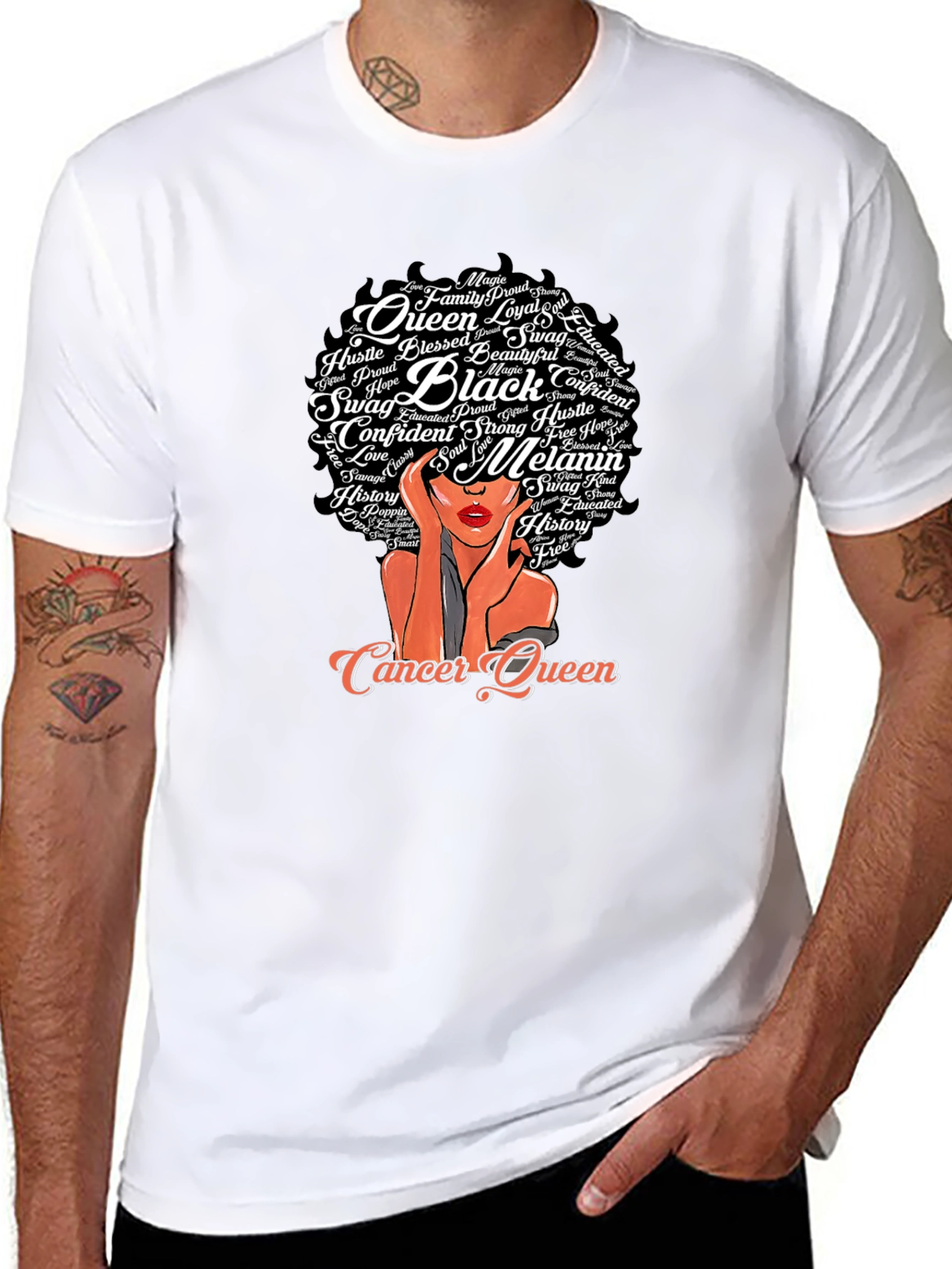 Cancer Queen Black Pride T-Shirt