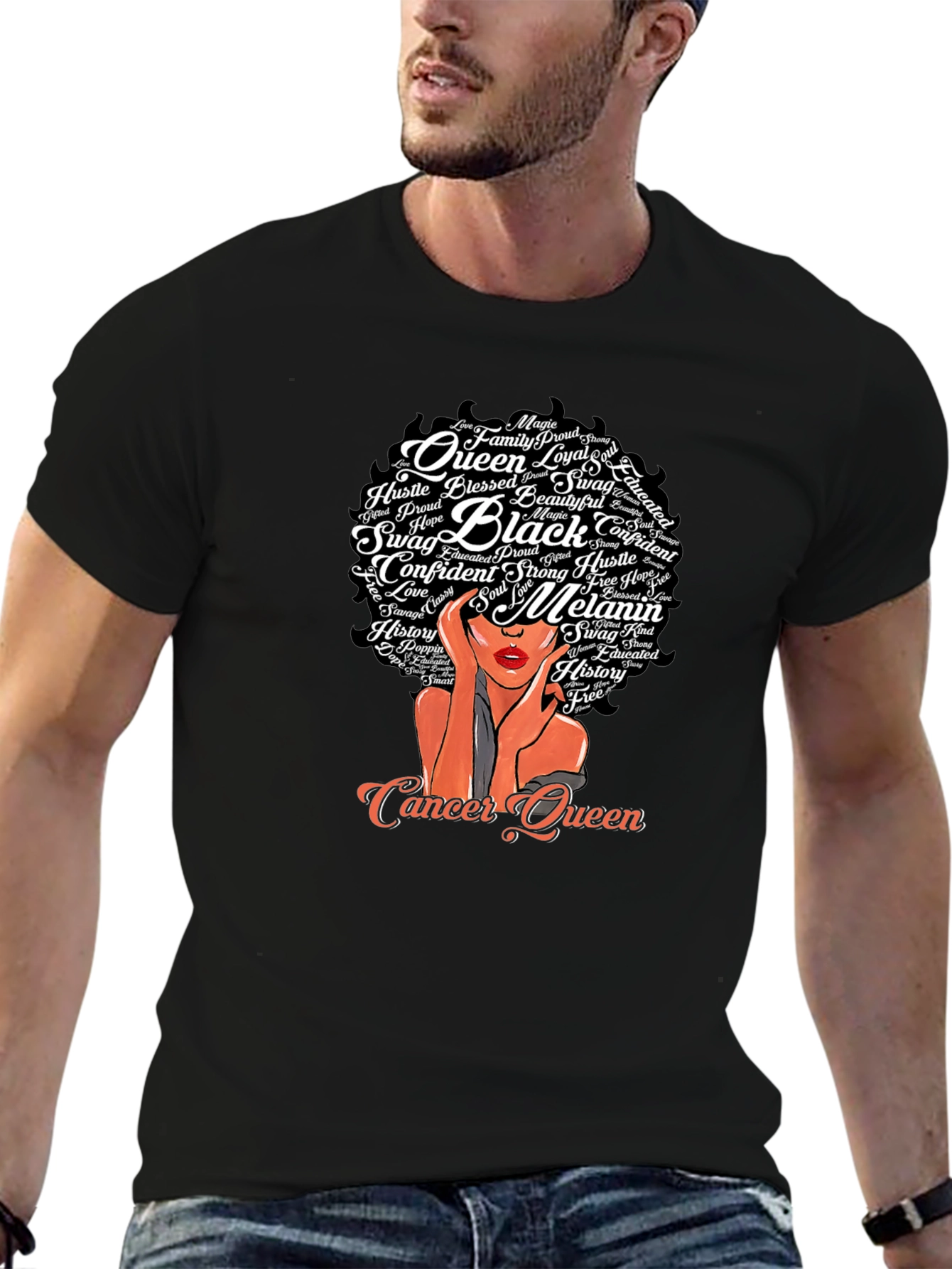 Cancer Queen Black Pride T-Shirt