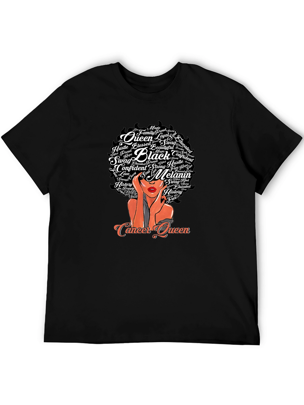 Cancer Queen Black Pride T-Shirt