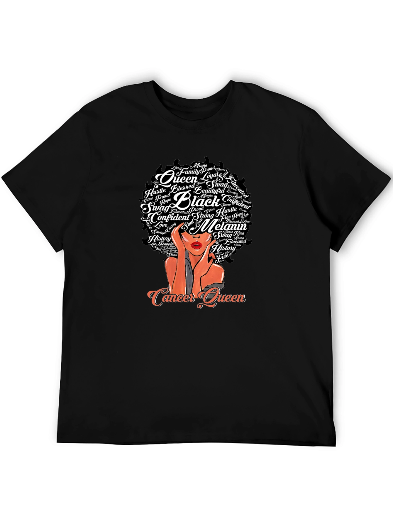 Cancer Queen Black Pride T-Shirt