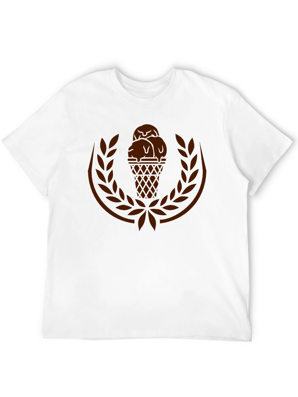 Ice Cream Laurel Mens Black T-Shirt