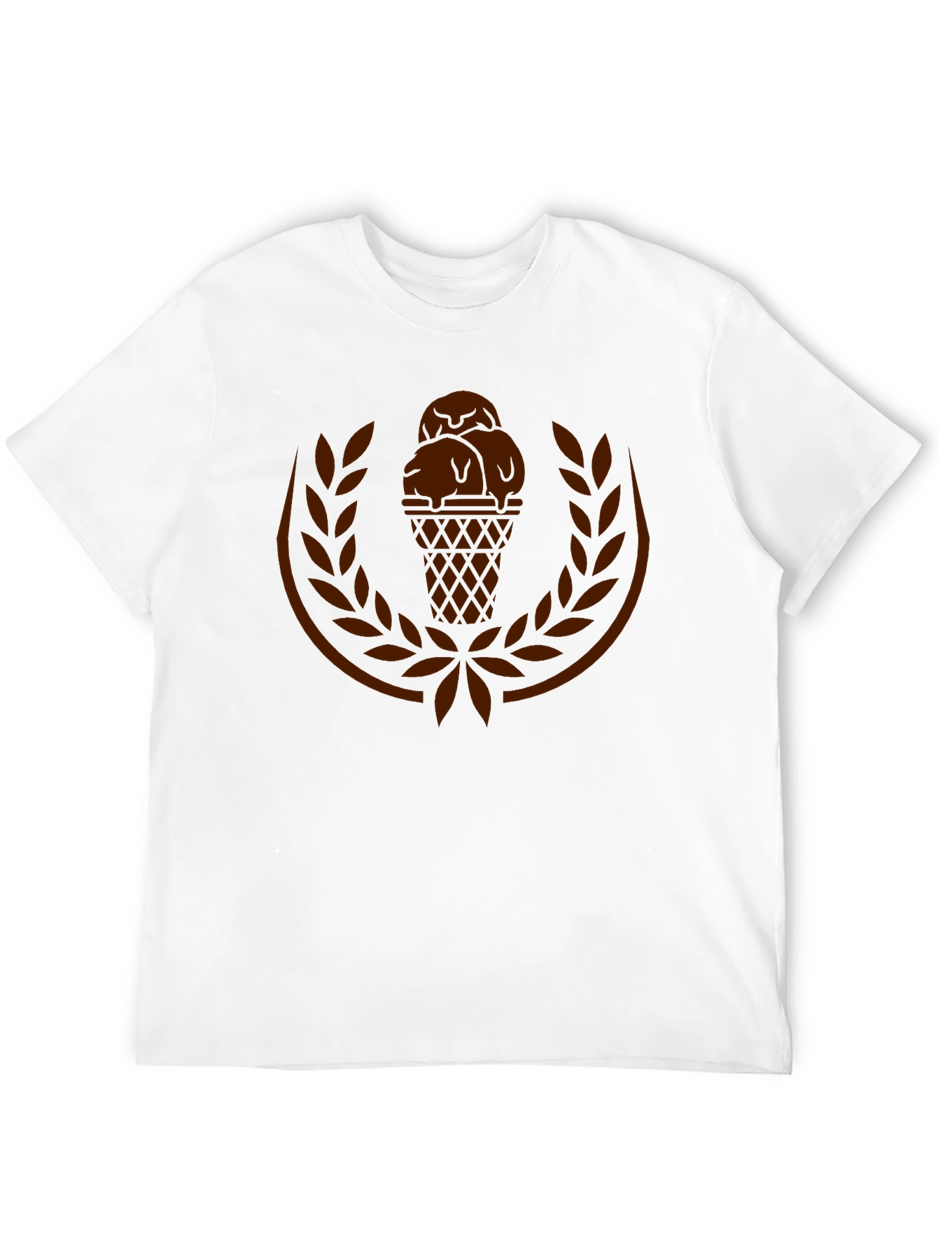 Ice Cream Laurel Mens Black T-Shirt