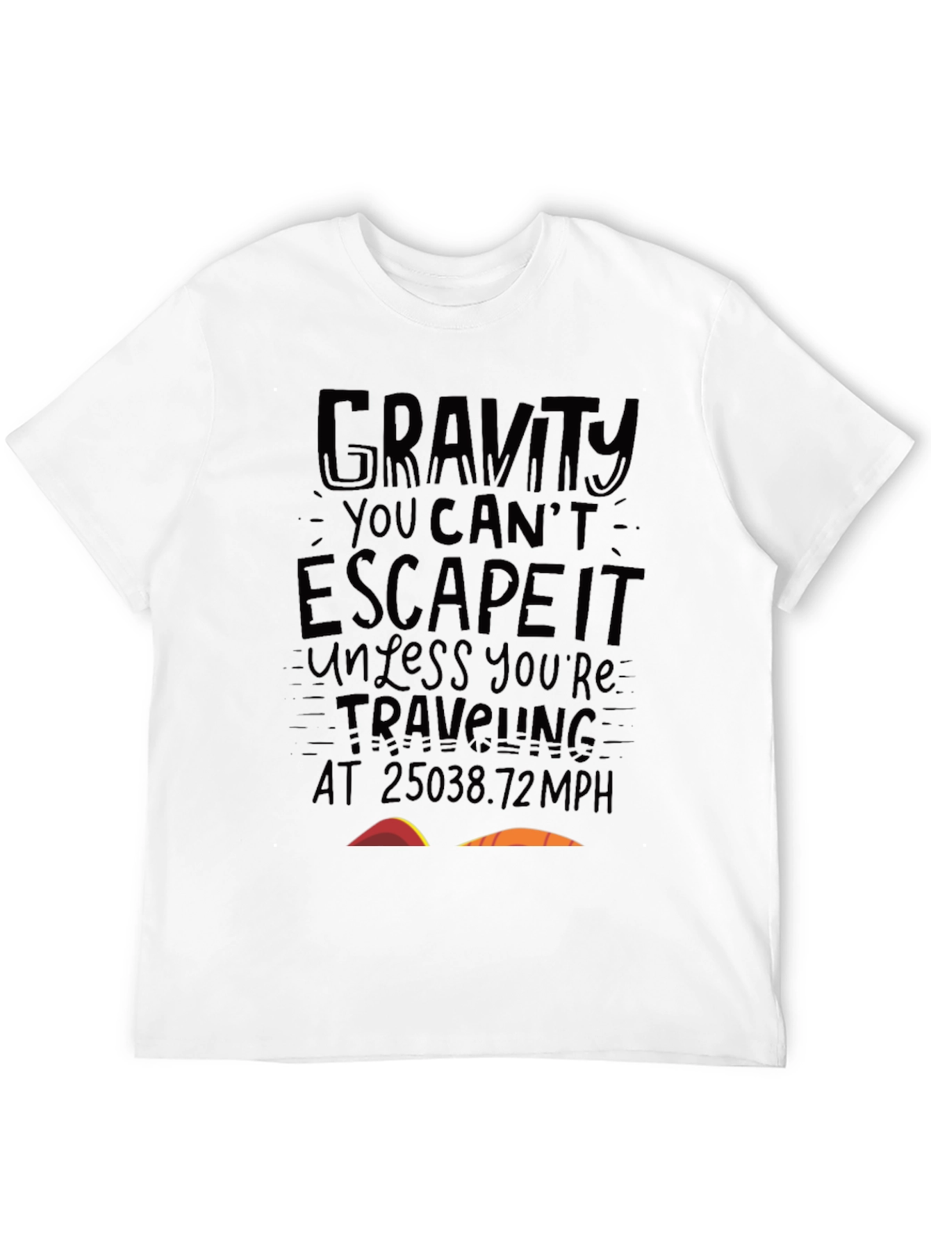 Gravity Escape Velocity Black T-Shirt