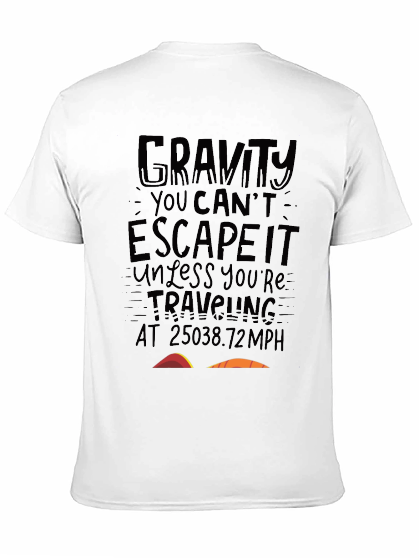 Gravity Escape Velocity Black T-Shirt