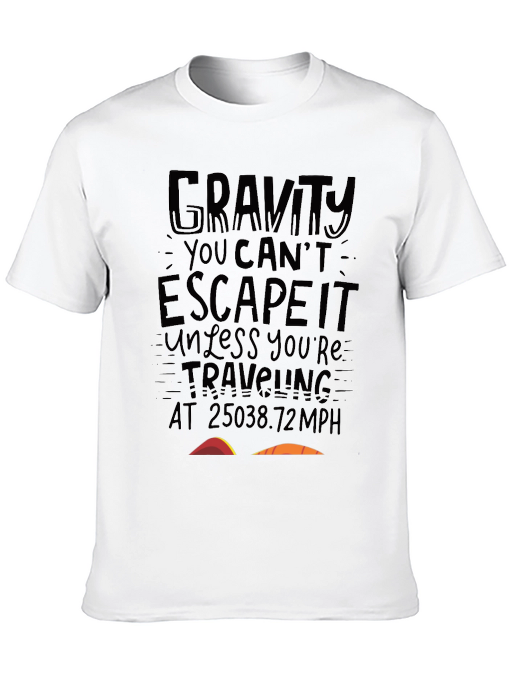 Gravity Escape Velocity Black T-Shirt