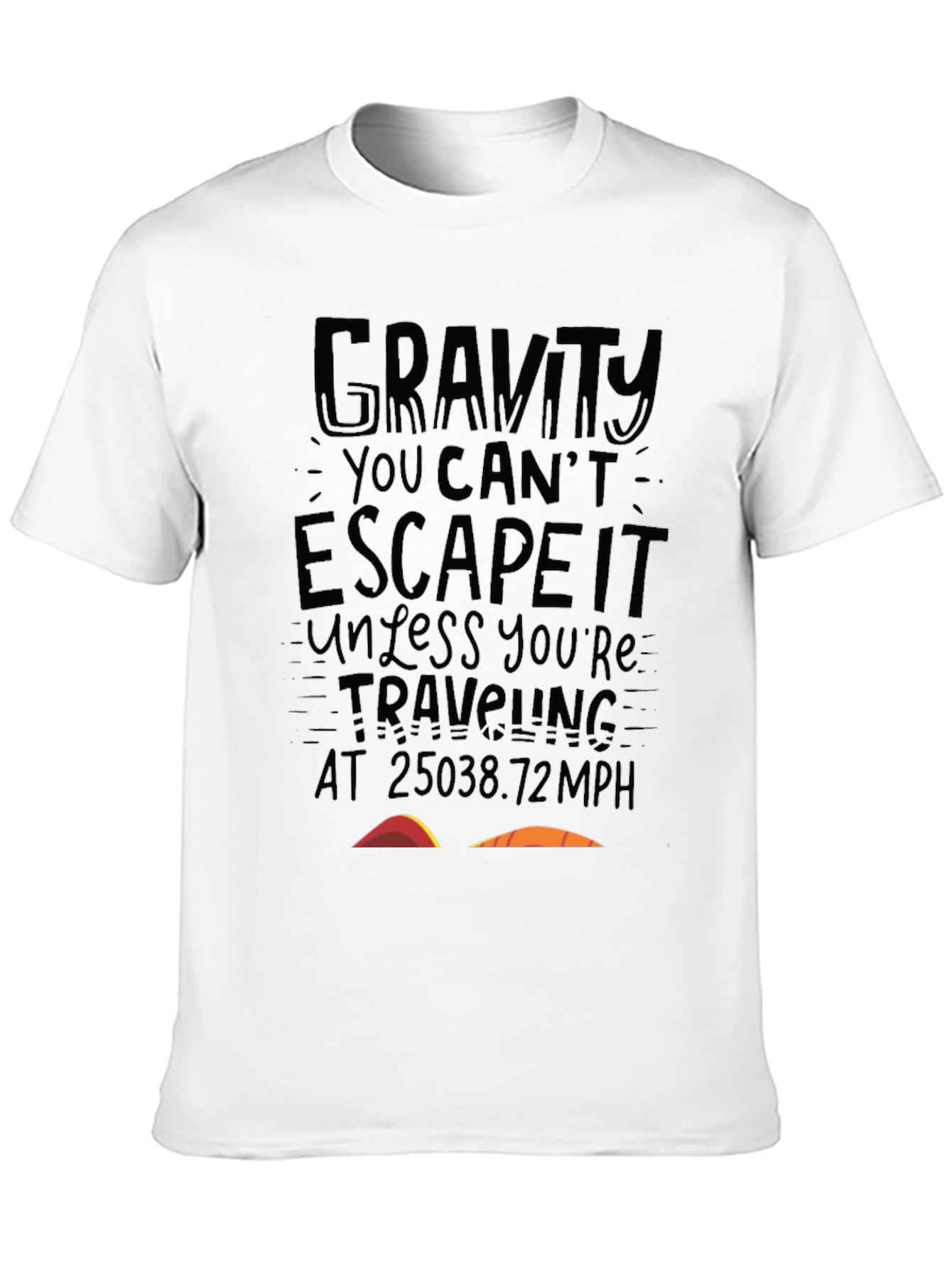 Gravity Escape Velocity Black T-Shirt