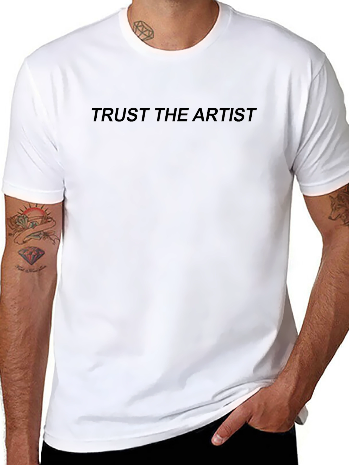 Trust the Artist Black Graphic Tee