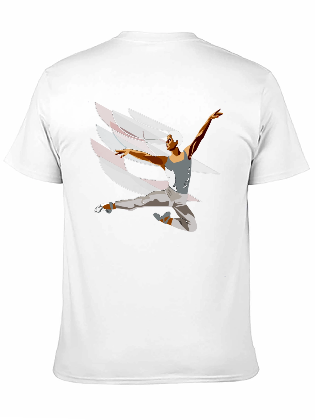 Ballet Dancer Graphic Tee - Black Cotton Blend