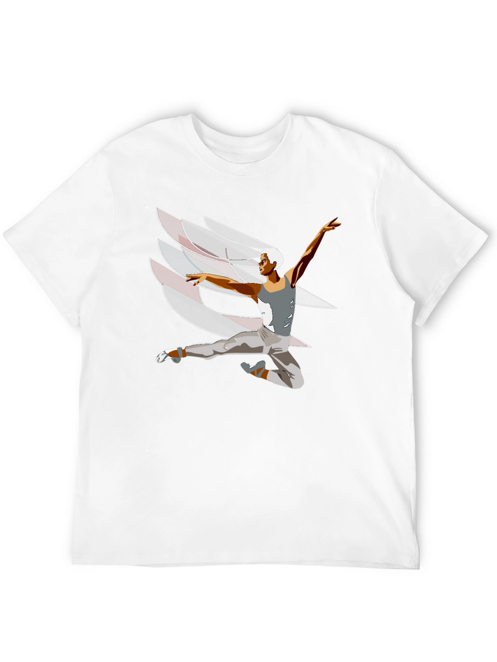 Ballet Dancer Graphic Tee - Black Cotton Blend