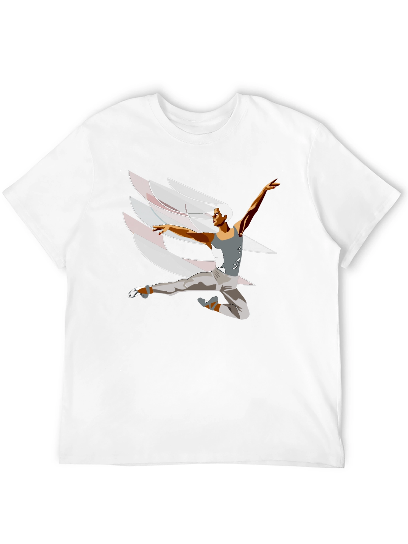 Ballet Dancer Graphic Tee - Black Cotton Blend