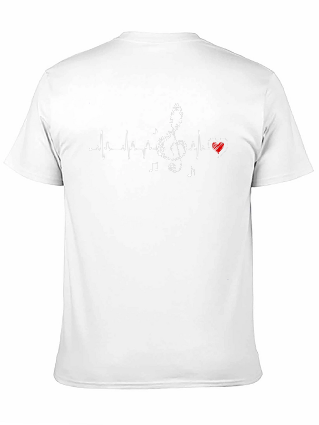 Music Heartbeat T-Shirt - Black