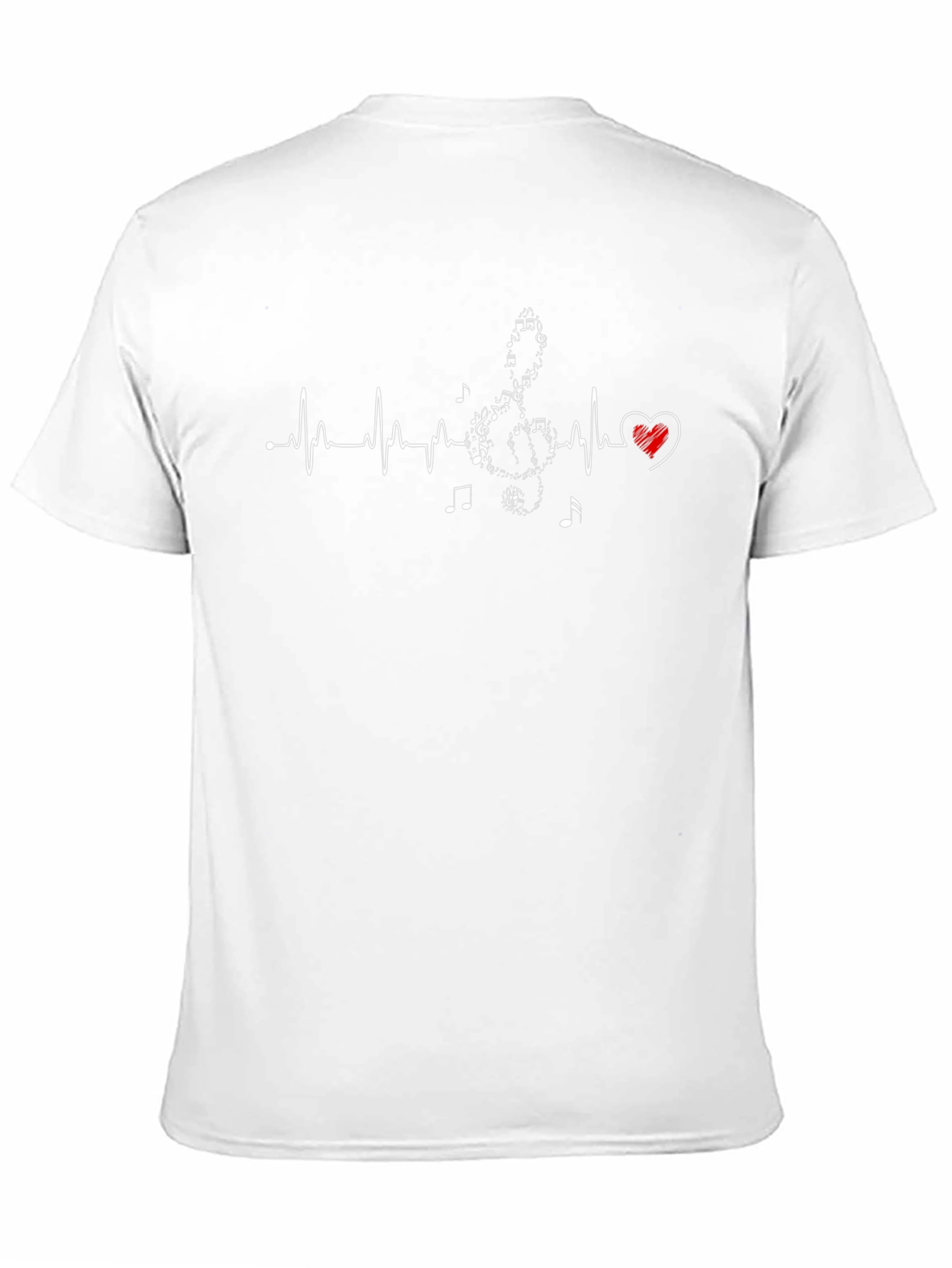 Music Heartbeat T-Shirt - Black