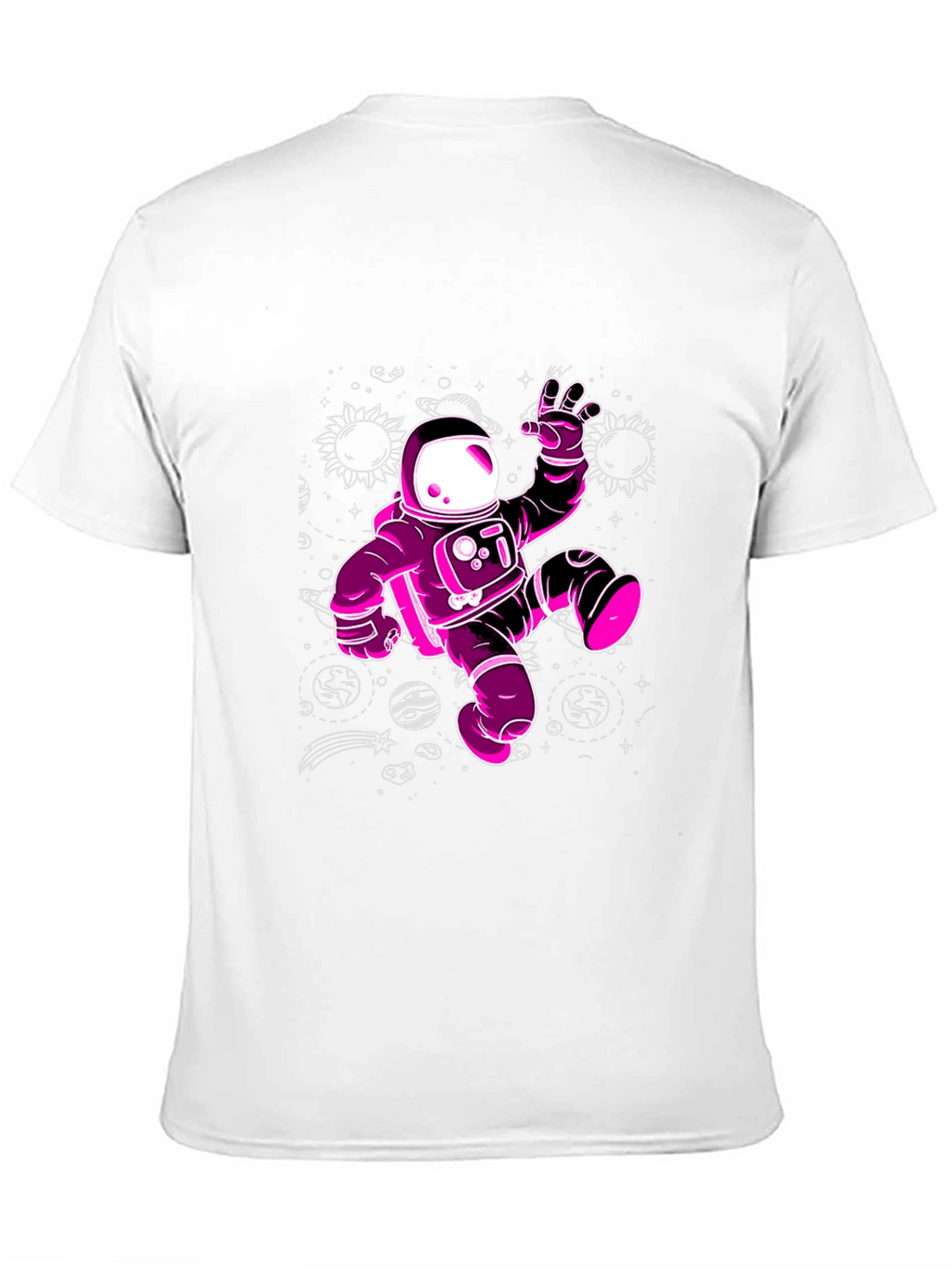 Cosmic Astronaut Graphic Tee - Black
