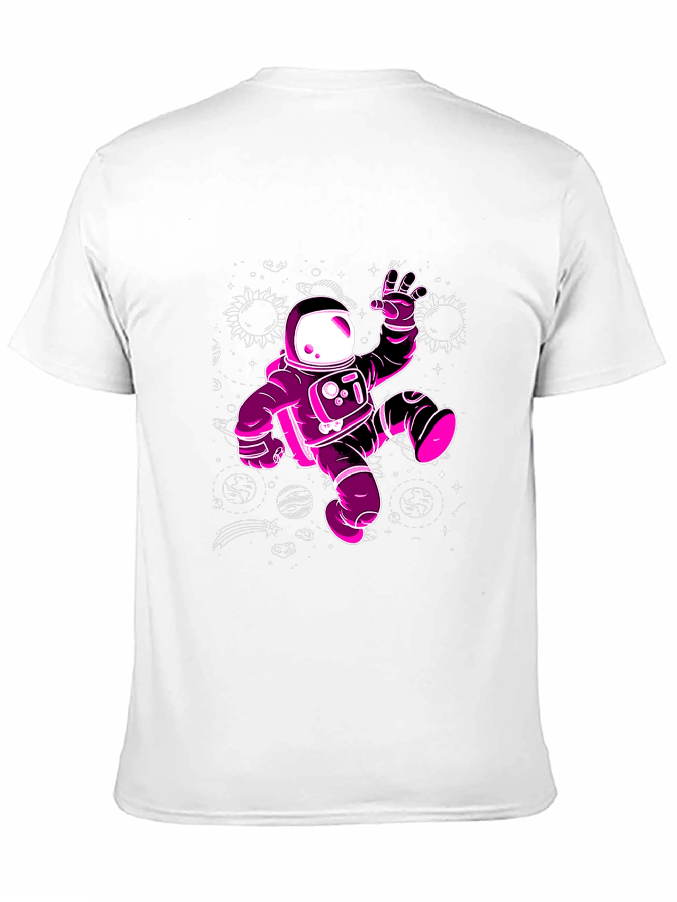 Cosmic Astronaut Graphic Tee - Black