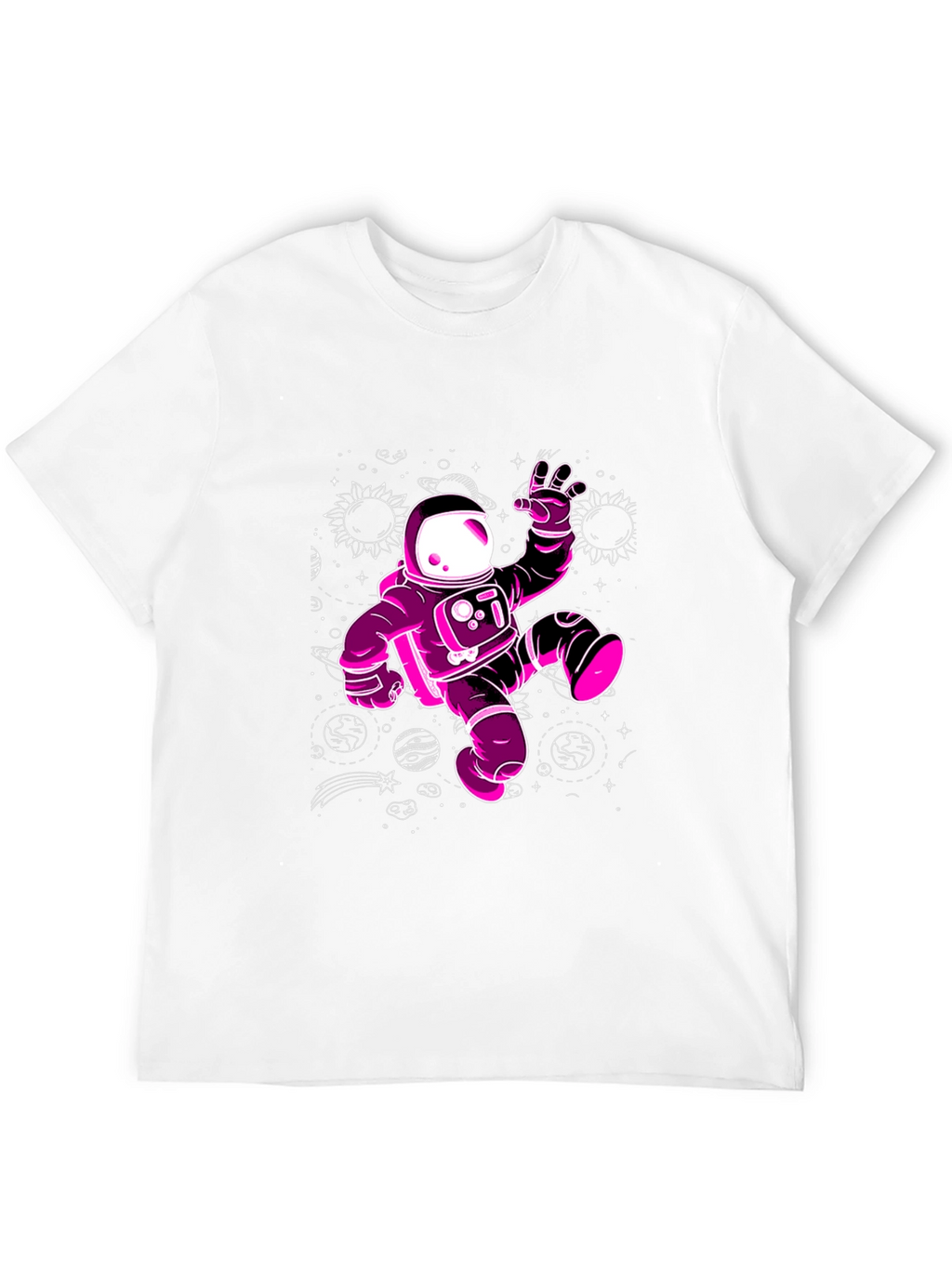 Cosmic Astronaut Graphic Tee - Black