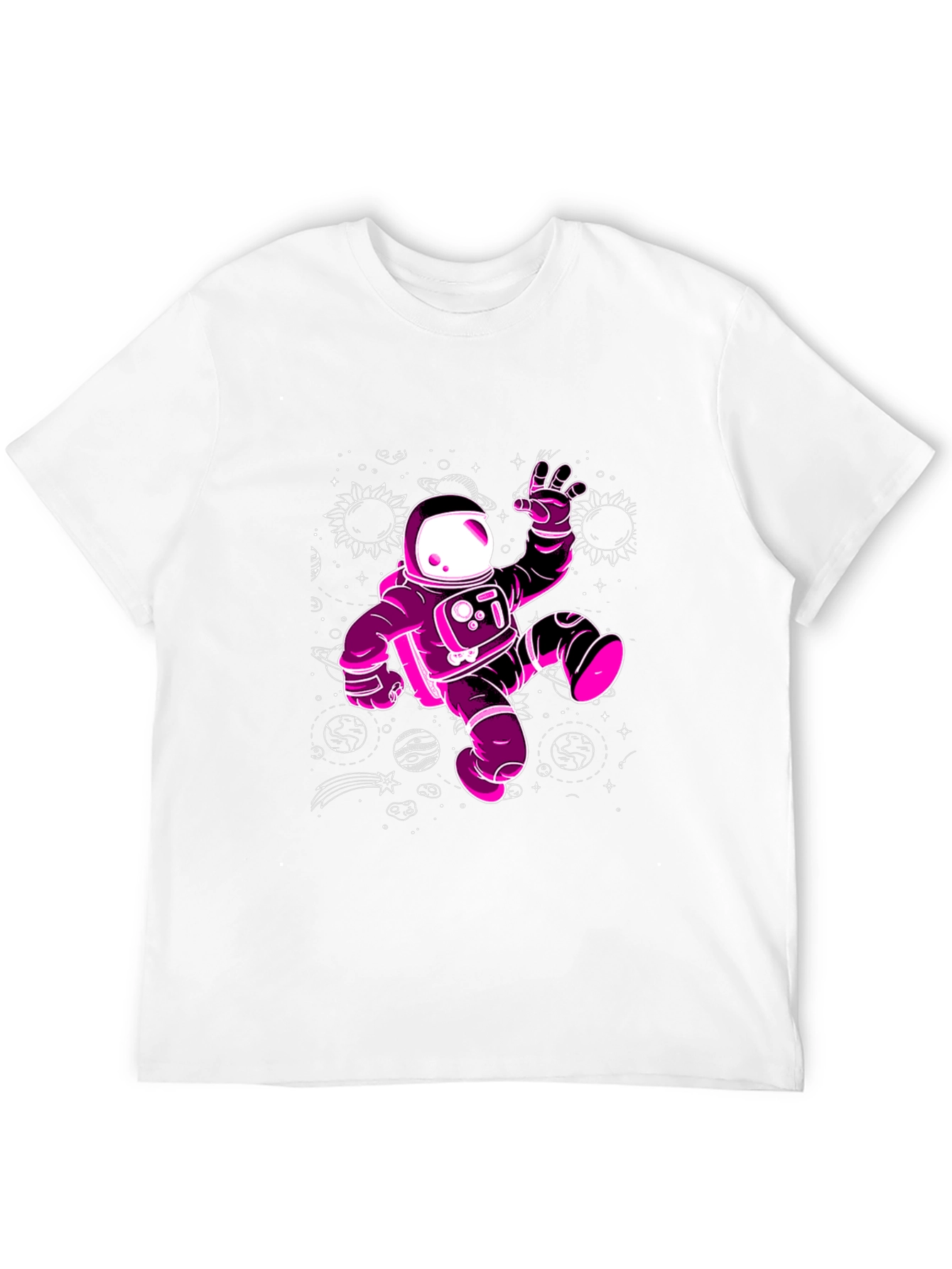 Cosmic Astronaut Graphic Tee - Black