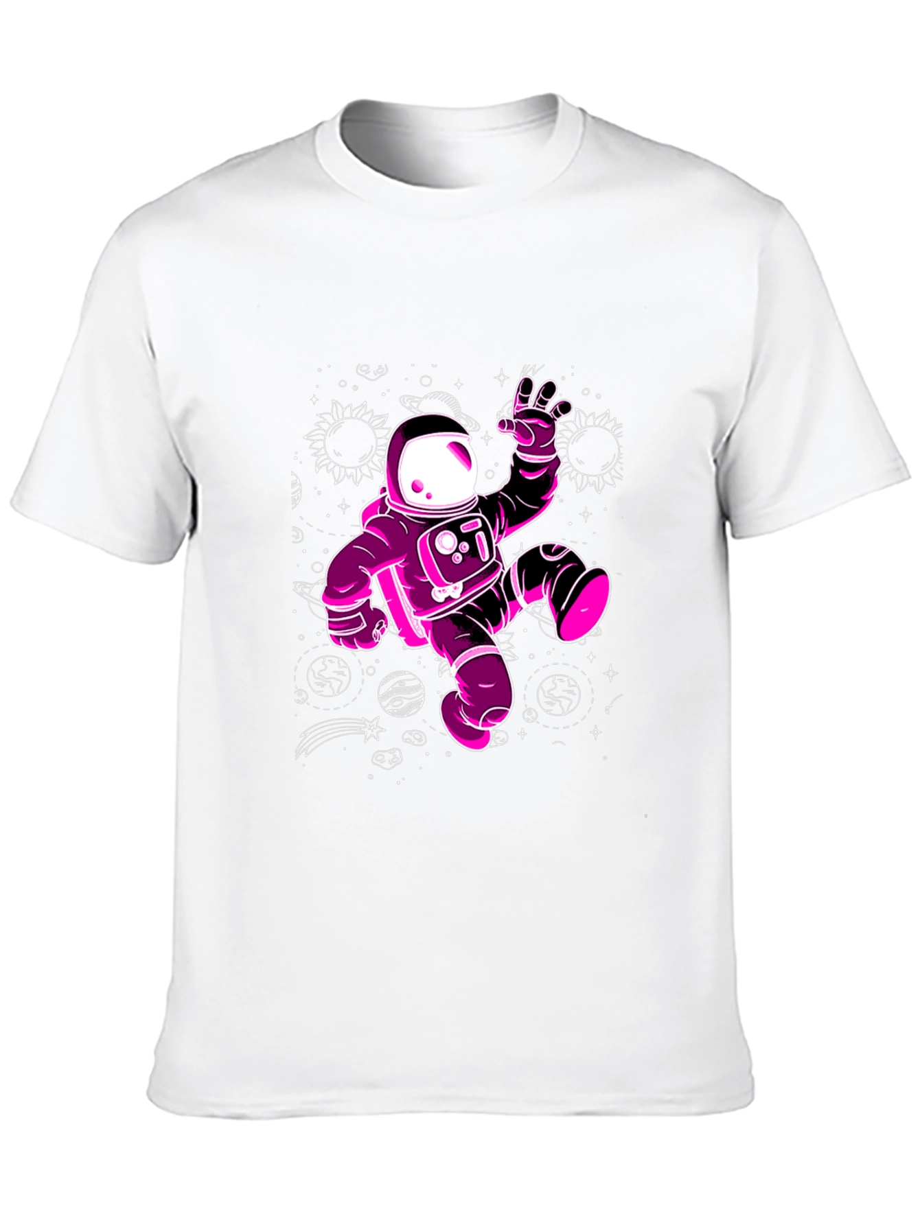 Cosmic Astronaut Graphic Tee - Black