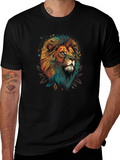 Lion Graphic Black T-Shirt