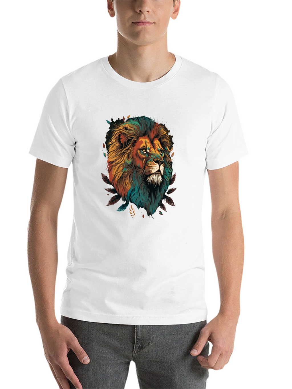 Lion Graphic Black T-Shirt