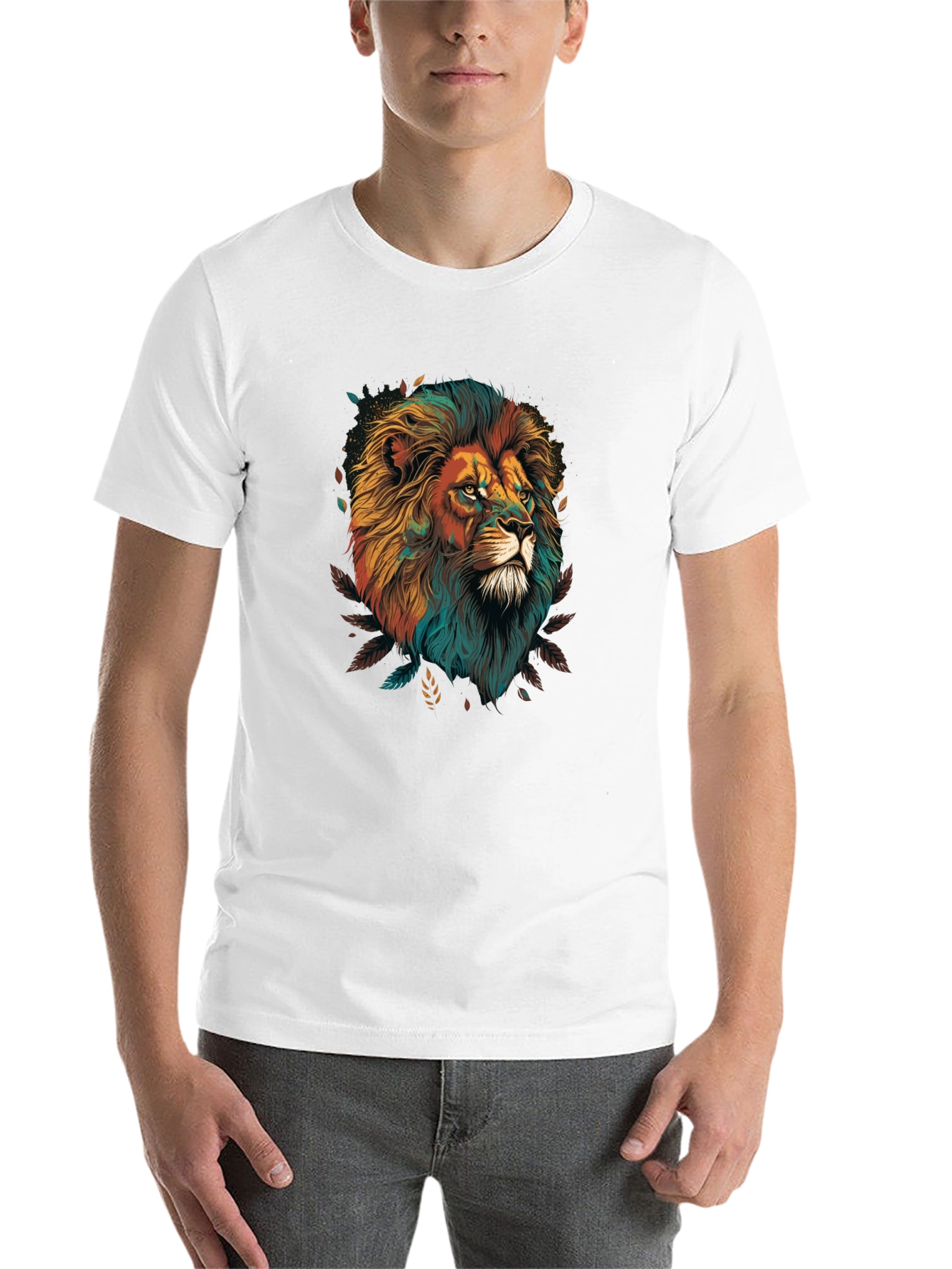 Lion Graphic Black T-Shirt