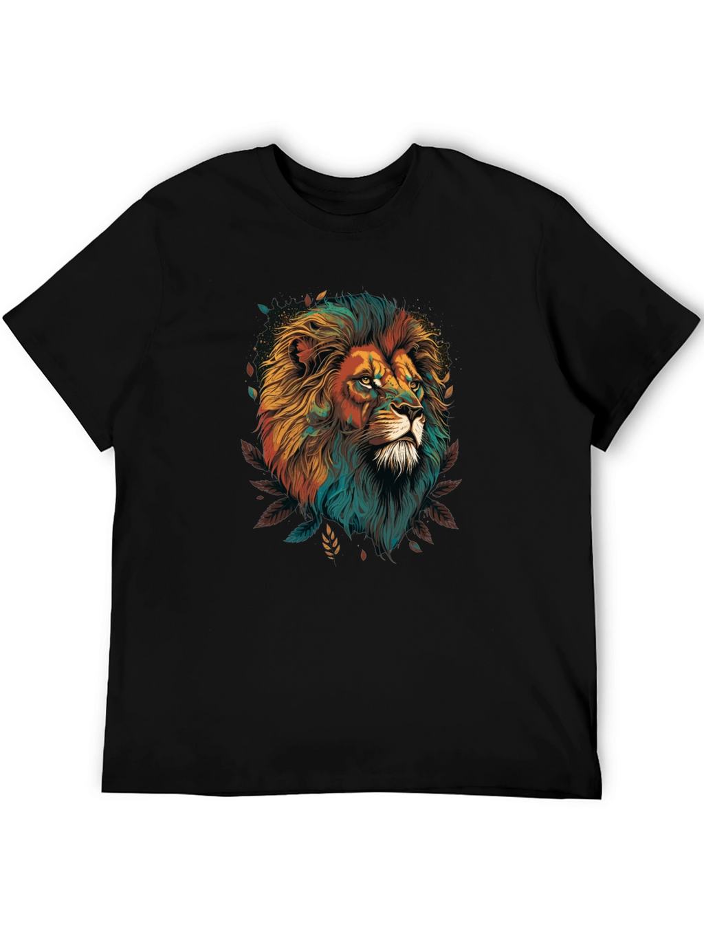 Lion Graphic Black T-Shirt