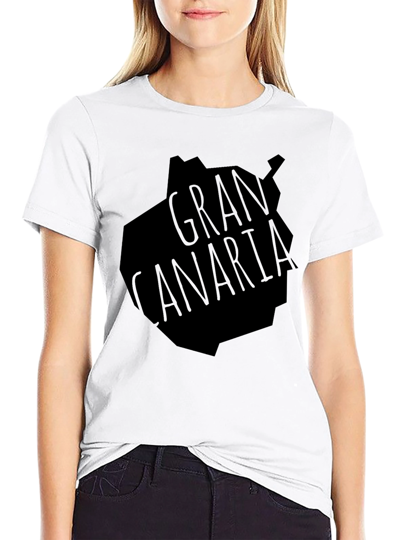 Gran Canaria Island Black Graphic Tee