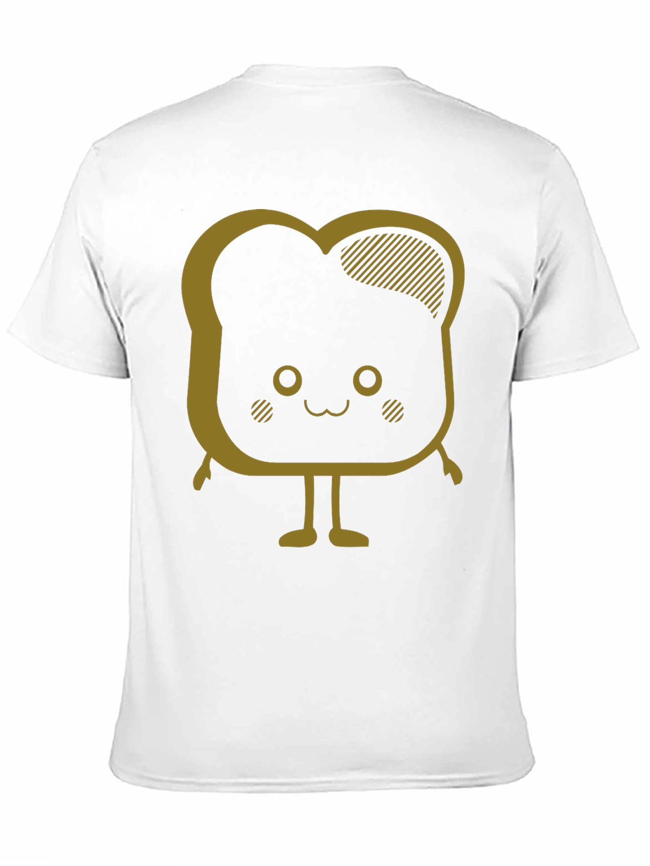 Kawaii Toast Graphic Tee - Unisex Black T-Shirt