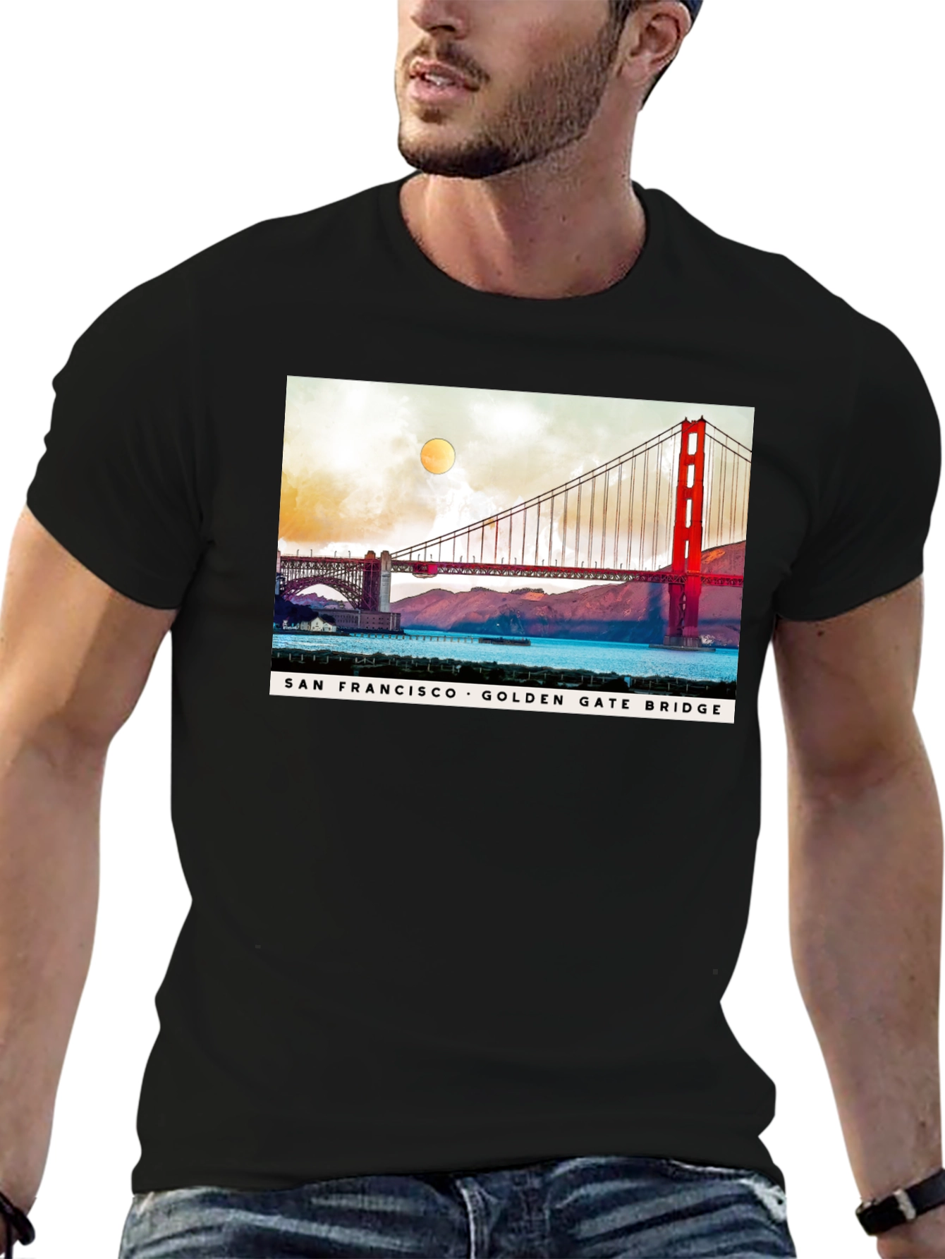San Francisco Golden Gate Bridge Graphic T-Shirt