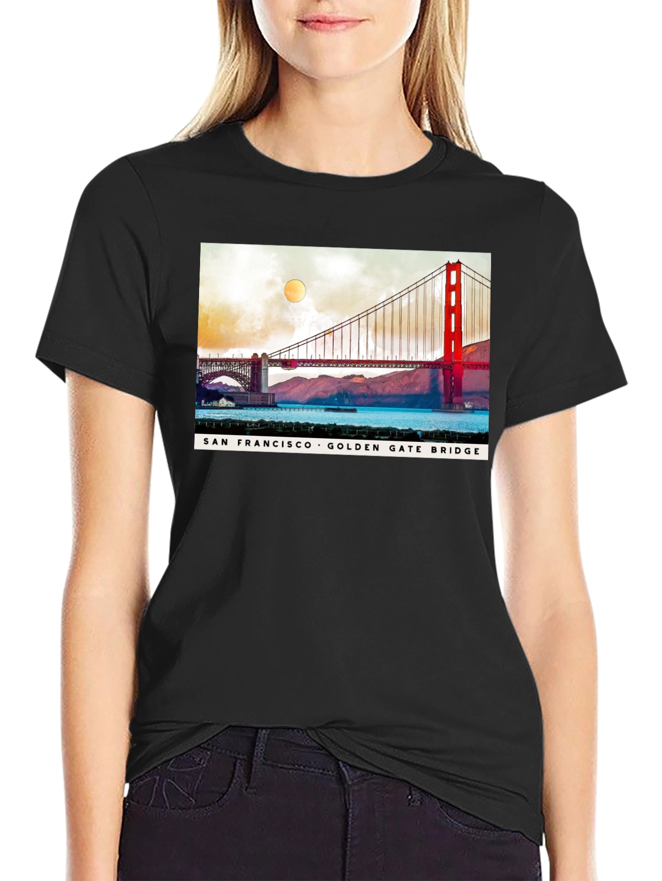 San Francisco Golden Gate Bridge Graphic T-Shirt