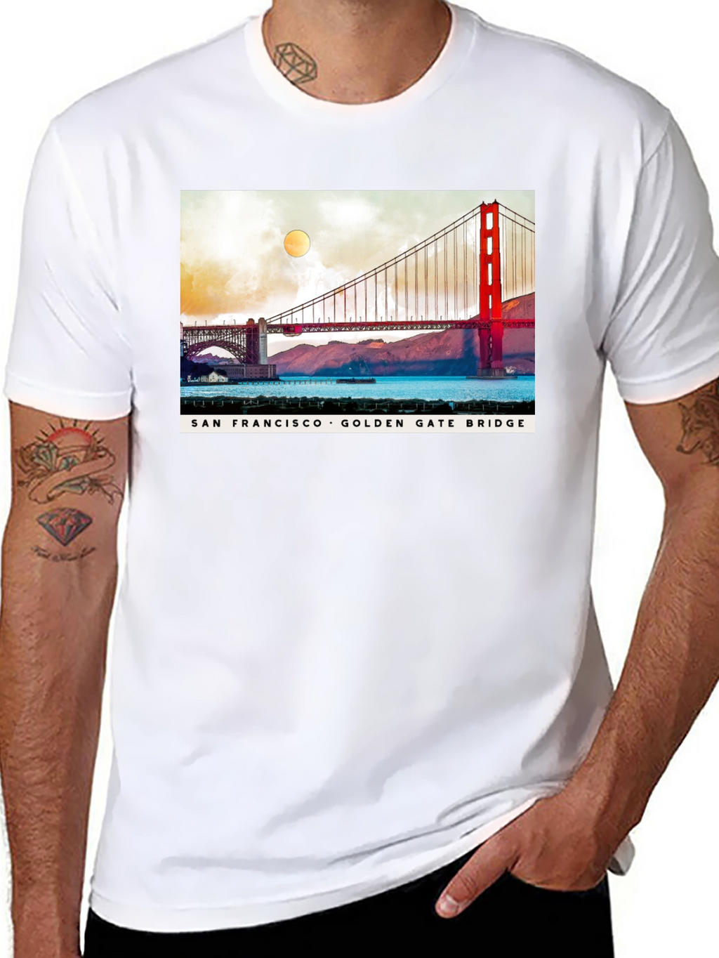 San Francisco Golden Gate Bridge Graphic T-Shirt