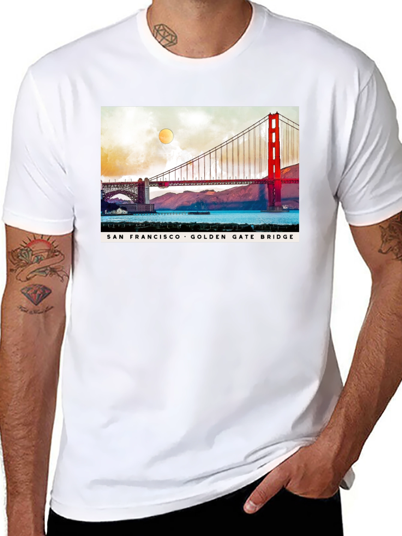 San Francisco Golden Gate Bridge Graphic T-Shirt