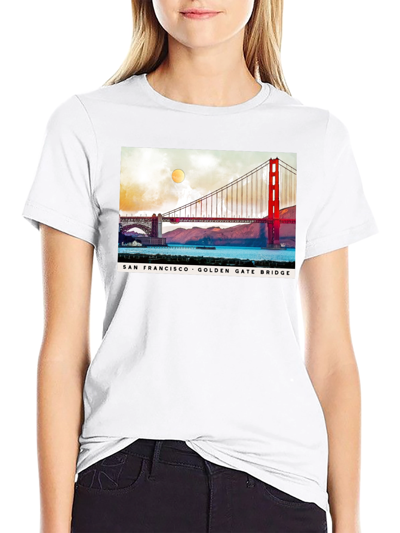 San Francisco Golden Gate Bridge Graphic T-Shirt
