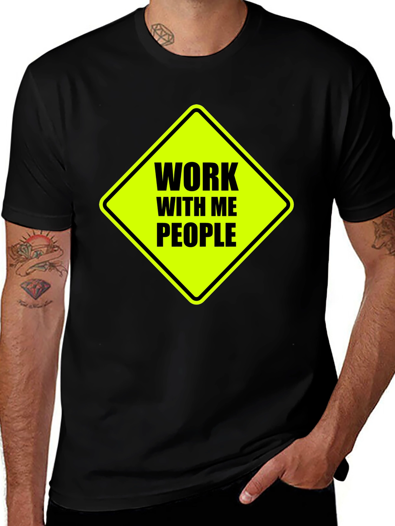 Work With Me People Graphic Tee