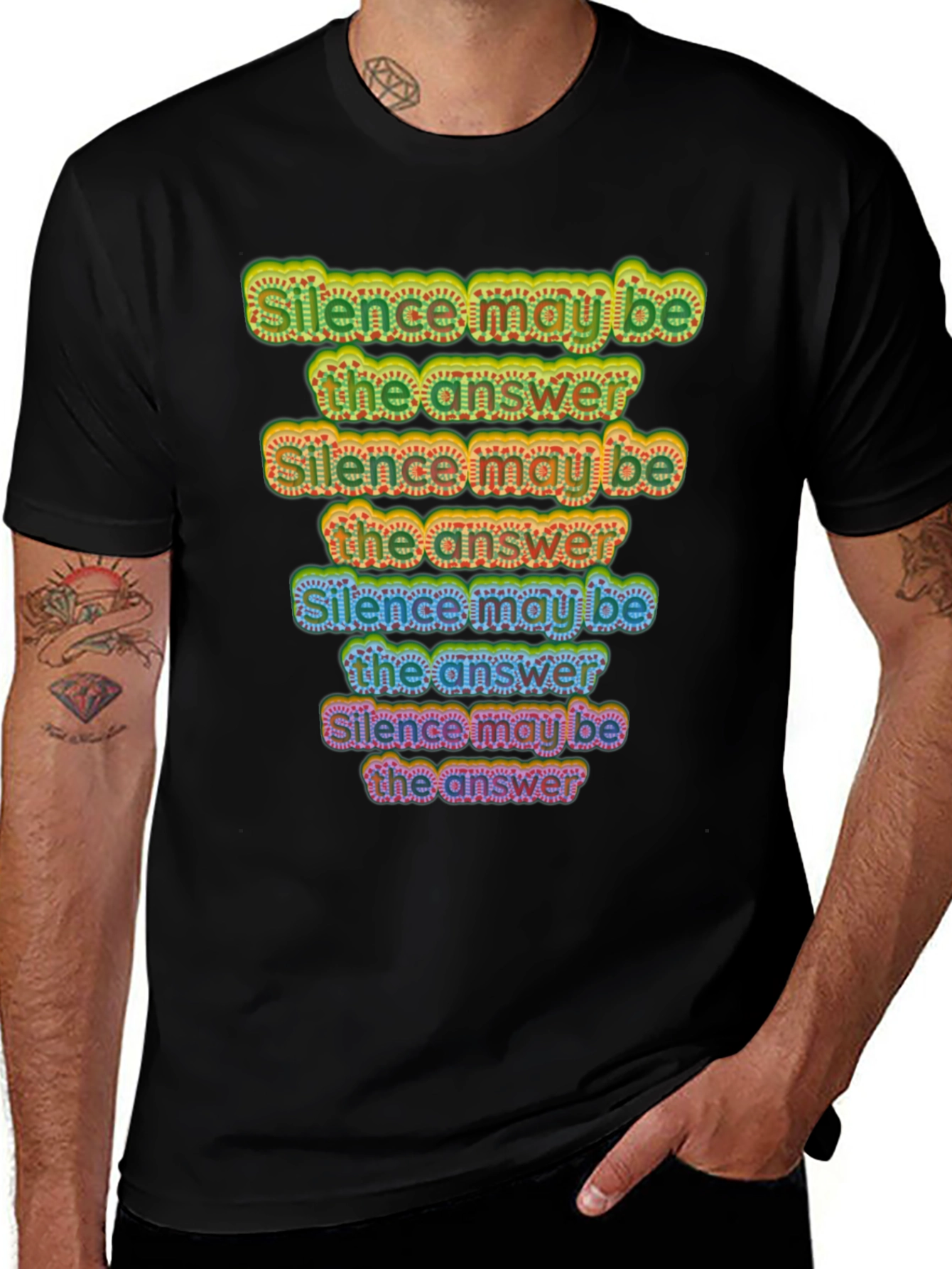 Silence May Be the Answer Graphic Tee
