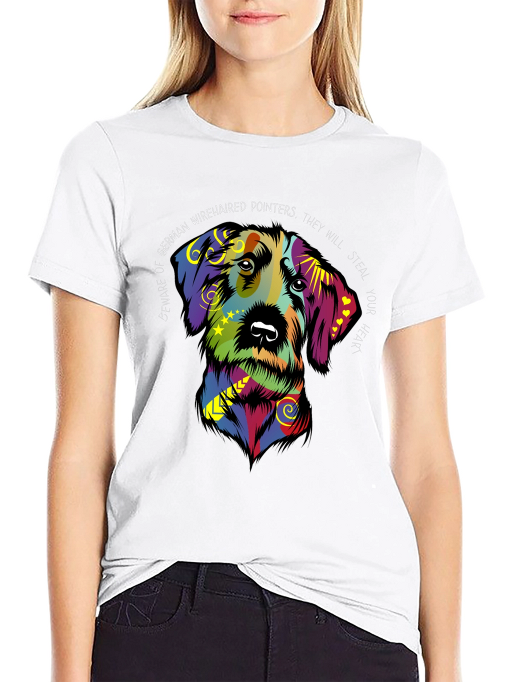 German Wirehaired Pointer Dog Graphic Tee