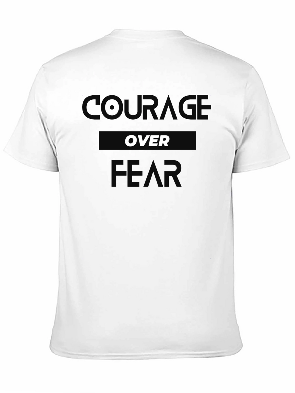 Courage Over Fear T-Shirt - Black Graphic Tee