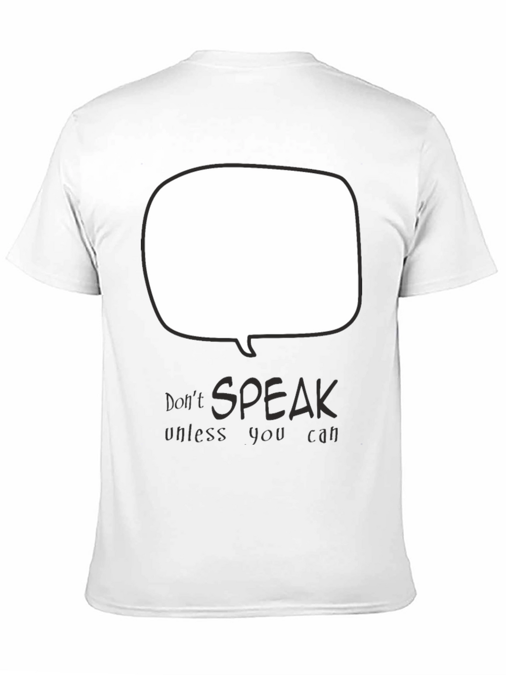 Dont Speak Graphic Tee - Black