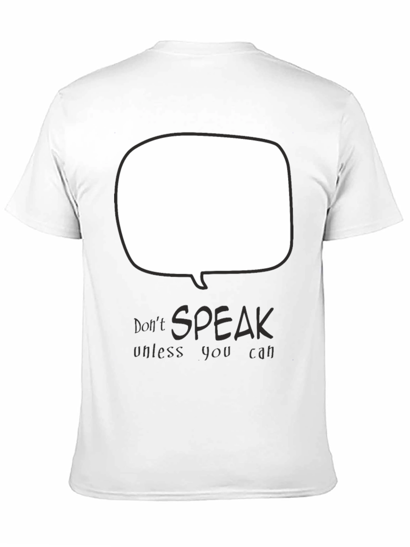 Dont Speak Graphic Tee - Black