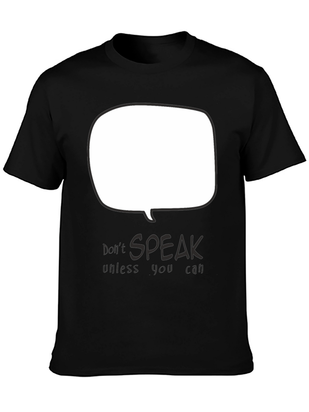Dont Speak Graphic Tee - Black