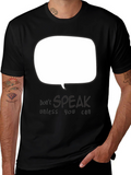 Dont Speak Graphic Tee - Black