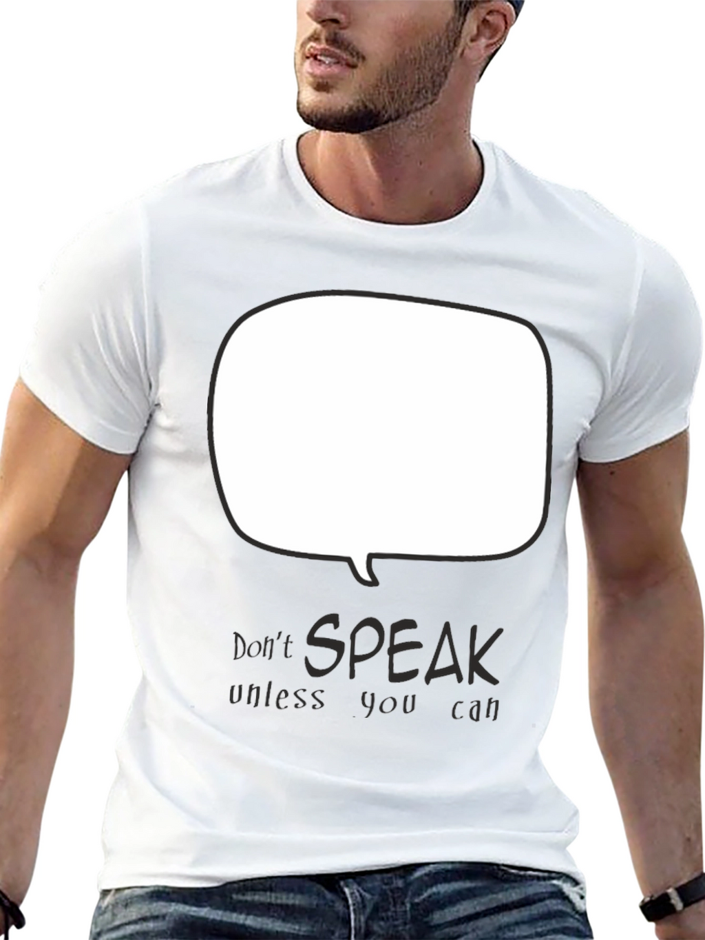 Dont Speak Graphic Tee - Black