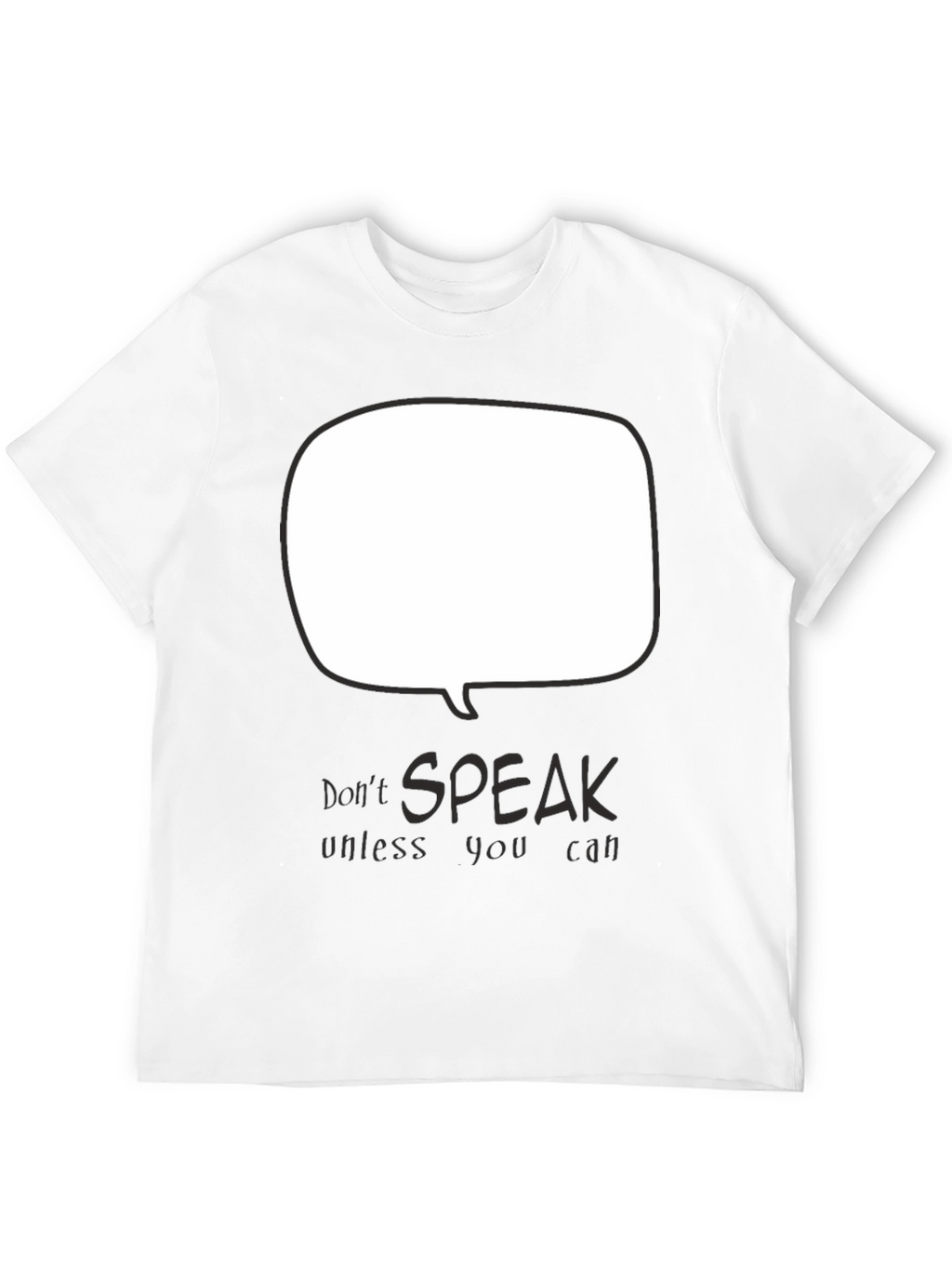 Dont Speak Graphic Tee - Black