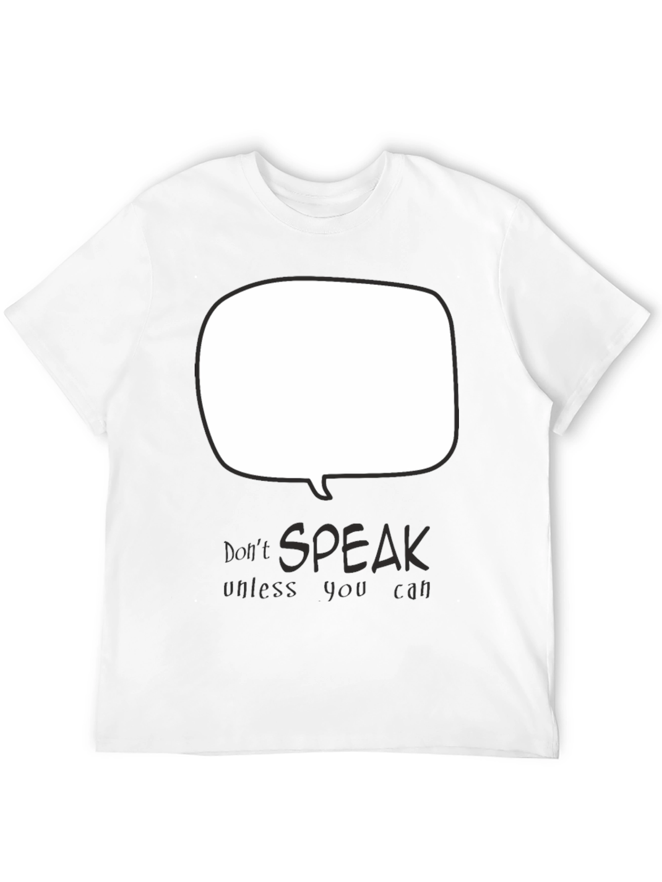 Dont Speak Graphic Tee - Black